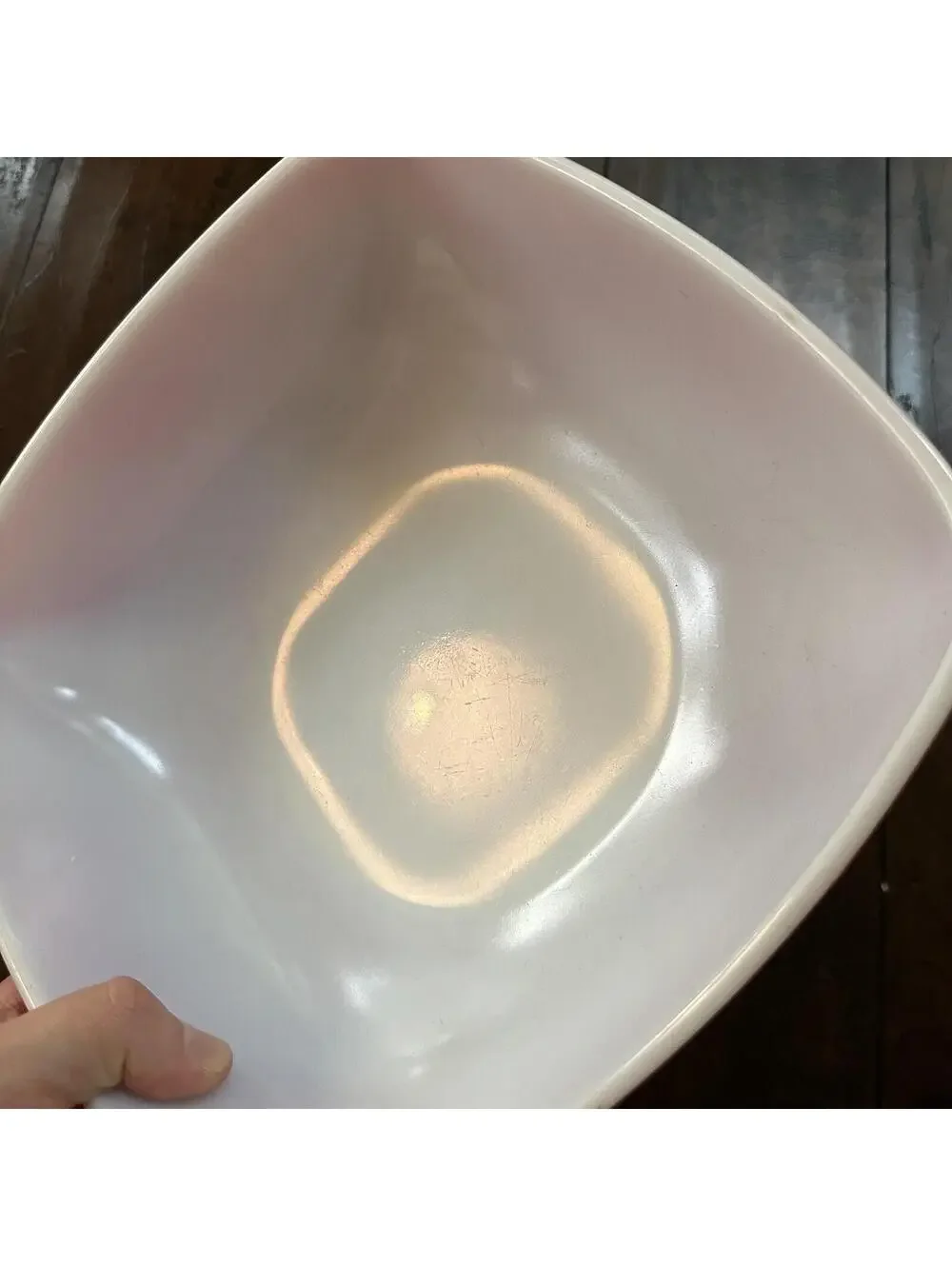 VTG RED PYREX 2.5 QT SQUARE CASSEROLE DISH 625B-025 Faded AMAZING